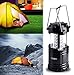 LED Camping Lantern,Portable Bright 30 LED Camping Light Flashlights,Collapsible Design,Water Resistant,Light Weight,Rugged Construction for Home & Outdoor and Emergency Use:Most Compact Suitable for Hiking,Camping,Hurricanes,Outdoor adventures,Outages (Black)