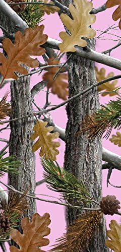 Huntsman Woodland Pink Camo Fiber Reactive Beach Towel 30x60 Inches
