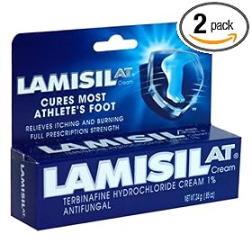 Lamisil AT Antifungal Cream for Athlete's Foot, .85-Ounce Tubes (Pack of 2)
