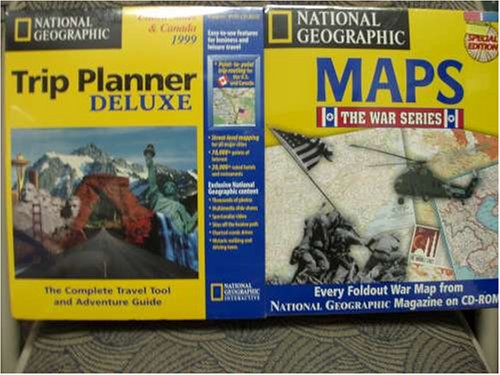 Software: National Geographic Maps The War Series and Trip Planner Deluxe 1999