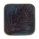 Ceramic Coasters (4) - Peacock Feather (10X10Cm)