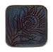 Ceramic Coasters (4) - Peacock Feather (10X10Cm)