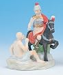 Religious Statue - Saint Martin - 4" Height - Magnetic and Adhesive Base