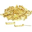 50 Bar Pin Backs Broach Hat Badge Jewelry Safety Parts