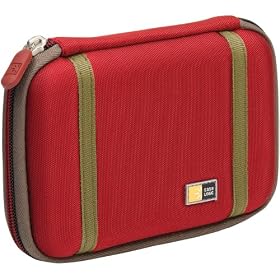 Caselogic Small Hard Drive Case, EVA Outer, Red