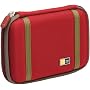Caselogic Small Hard Drive Case, EVA Outer, Red