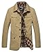 Wantdo Men's Single Breasted Wind Coat