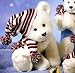 RUSS Christmas Plush 15" Peppermint Polar Bear