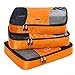eBags Large Classic Packing Cubes for Travel - 3pc Set - (Tangerine)