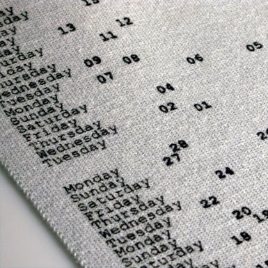 Knitted Calendar Scarf||RF10F