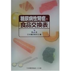 糖尿病性腎症の食品交換表