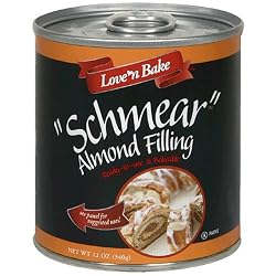 Love 'N Bake Schmear Almond Filling , 12-Ounce Cans (Pack of 6)