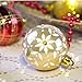 KI Store Decorative Exquisite Shatterproof Decor Balls Ornaments/Decoration 24 Pcs for Christmas Tree Ball (2.36 inches, Luxury Gold and Red)