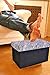 HOMIEBUDS TOMENGBEIAABBCC YIROCK Collapsible Storage Ottoman, Rectangle Shape (Zebra Pattern)