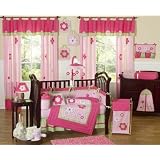 Pink and Green Flower Collection Baby Bedding 9pc Crib Set (Baby Product)