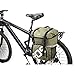 15L Waterproof Mountain Road Bicycle Rack Bag Cycling Double Side Rear Rack Tail Seat Trunk Bag Pannier -Army Green
