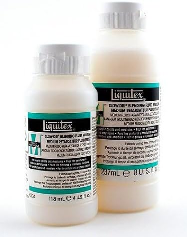 Liquitex Slow-Dri Blending Mediums Fluid 8 oz. Bottle [Pack of 2 ]