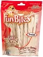 FunBites Twists, Beefhide Chews for Dogs, 7.28-Ounce Packages (Pack of 4)
