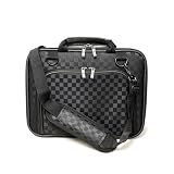 CaseCrown Double Memory Foam Thin Case With Shoulder Strap (Checkered w/Pocket) to Carry the HP Mini 210-1090NR 10.1-Inch Red Netbook
