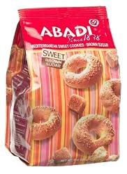 Abadi Mediterranean Sweet Cookies, Brown Sugar, 8-Ounce Bags (Pack of 12)
