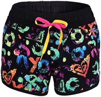 Sexy Women Swimsuit Sport Beach Shorts Swimwears Surf Boardshort (Large, Black-1)