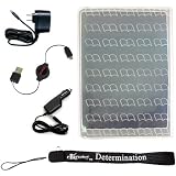 Form Fitting Carrying Case for Sony eBook Reader Touch PRS 600 (PRS600) + Rapid Home Wall Charger+ Rapid Travel Car Charger + Retractable USB Data Sync Cable+ 4-inch eBigvalue Determination Hand Strap