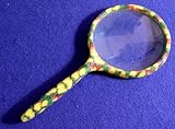 2x Magnifying Glass FLORAL 4" Lens