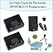 2 Packs of High Capacity Panasonic DMW-BLC12 Replacement Lithium-Ion Battery Pack for Panasonic DMC-GH2S, DMC-GH2K With 1 Hour AC/DC Rapid Charger and Bonus Cleaning Kit