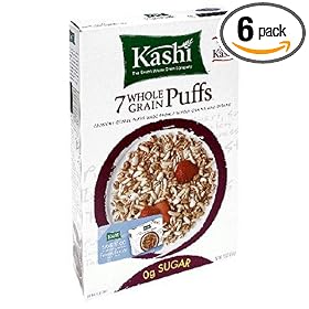 Kashi Puffed Cereal, 7.5-Ounce Boxes (Pack of 6)