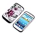 Galaxy S3 Case, XIANA 2-Piece Defender Hybrid High Impact Purple Flower Slim Fit Back Case Cover with Stylus,Screen Protector and Cleaning Cloth Suitable For Samsung Galaxy S3 i9300(Purple)