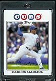 Carlos Marmol - Chicago Cubs - 2008 Topps Updates & Highlights Baseball Card in Protective Screw Down Display Case!