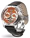 Perigaum Mens Stainless w/ Orange Dial Transatlantic Watch