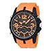 U.S. Polo Assn. Men's US9057 Analog-Digital Black Dial Orange Rubber Strap Watch
