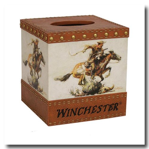Blonder Home Accents Expressions Winchester Rider Tissue Box Cover