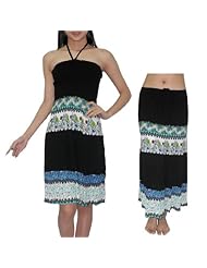 Summer Knee Length Cotton/Polyamide Crinkled Shirred Gathered Stretchy Halter Elasticized   Waistline  Dress