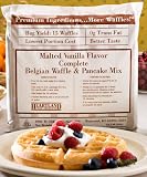 Heartland Malted Vanilla Pancake & Belgian Waffle - Complete Mix - 32 Ounce Bag (Pack of 6) 12 lbs.