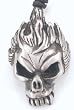 Cool Skull Pewter Pendant Necklace