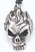 Cool Skull Pewter Pendant Necklace