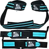 Wrist Wraps + Lifting Straps Bundle (2 Pairs) for Weightlifting, Crossfit, Workout, Gym, Powerlifting, Bodybuilding - Support for Women & Men, No Injury during Weight Lifting - Purple, 1 Year Warranty