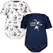 Seattle Seahawks Navy Blue & Print Newborn 2-Pack Bodysuit Set