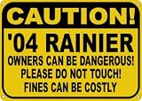2004 04 BUICK RAINIER Owners Dangerous Sign