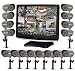 Clover Electronics LCD221616 22-Inch Wide Screen 16-Channel All-In-One Security System with 16 Cameras - Large (Black)