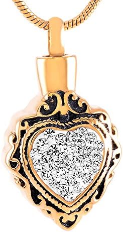 Fashion Women Crystal Cremation Pendant with 20 inch Snack Chain