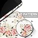 iPhone 6 Vintage Case, Akna Retro Floral Series[3D Pattern][Slim Cover][Semi-soft Rubber Oil Coating][Vintage Flower Pattern]Back Case for iPhone 6 - 4.7” iPhone - [Vintage White]