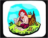 Decorated Mouse Pad with man, human, body, individuals, individual, persons, prehistoric, humans, people, shoes, person, boots