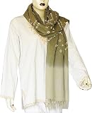Wool Scarf and Wrap Tie Dye Print Womens Accessory 29 x 80 inches