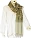 Wool Scarf and Wrap Tie Dye Print Womens Accessory 29 x 80 inches