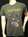 Ed Hardy Men kurzarm T-Shirt Eagle Kaki Gr.L