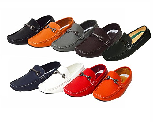 BRIXTON Men's Casual Driving Moccasins Loafers Shoes Buckle Slip On Shoes 8 Colors