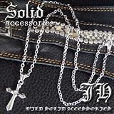 ［czダイヤ入クロスネックレス］プラチナsvRG加工［n531］